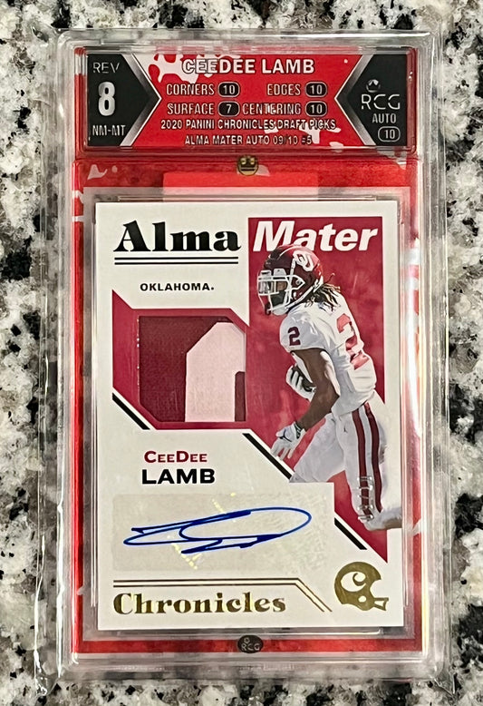 2020 Ceedee Lamb Gold RCG 8/10